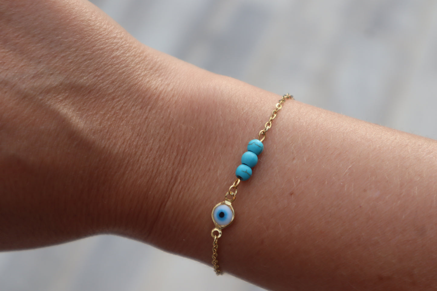Bracelet oeil turquoise