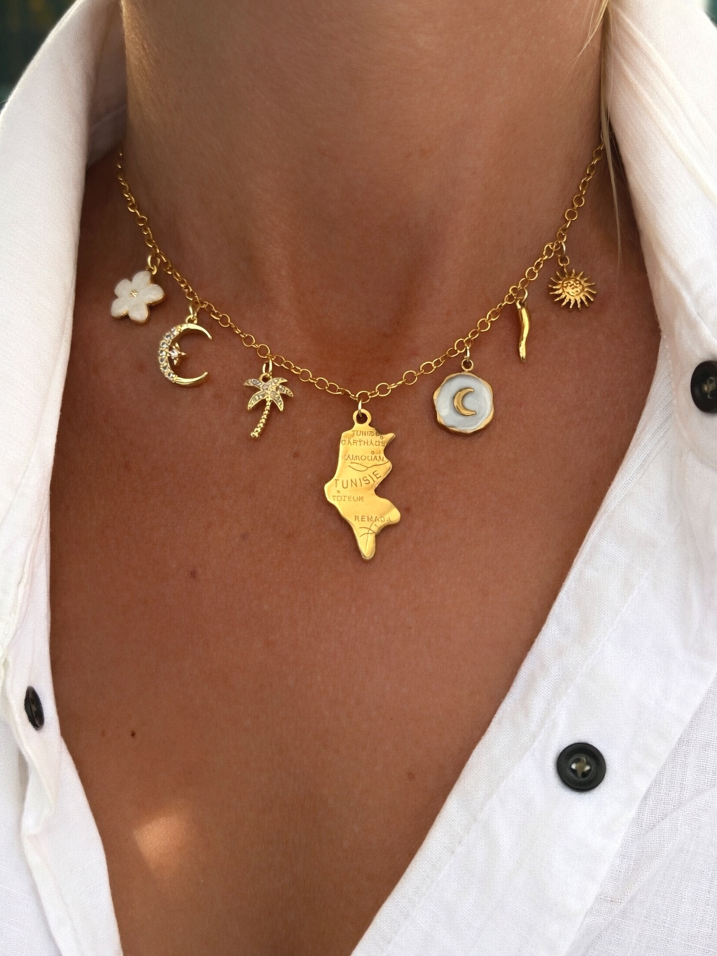 Collier Tunisie piment